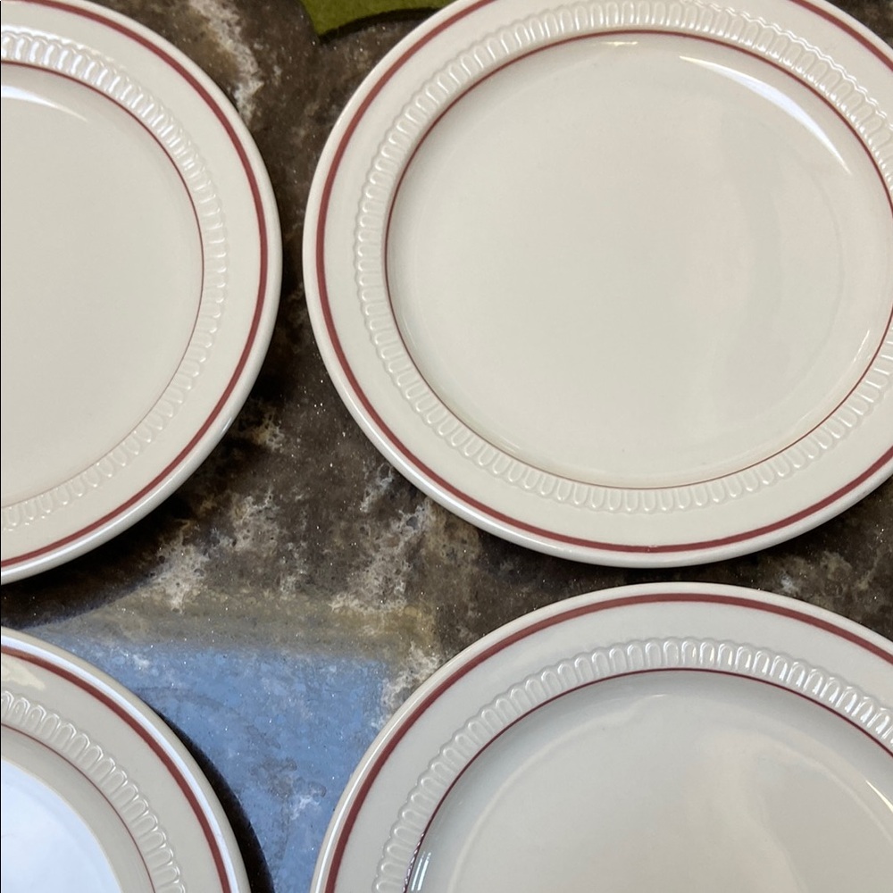 Syracuse China euc 4 dessert plates restaurant ware
